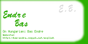 endre bas business card